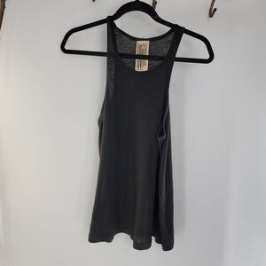 Freepeople black loose fit ribbed tank